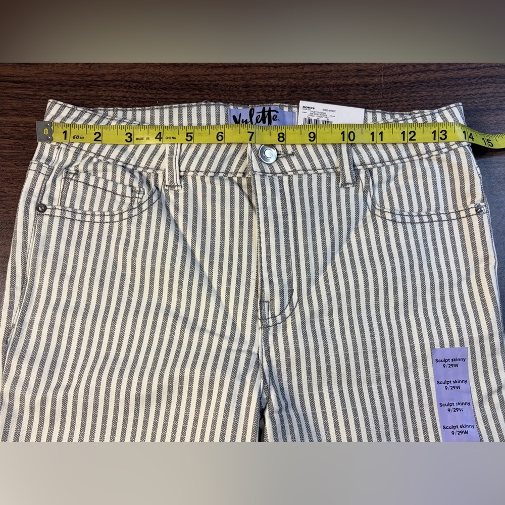 Vylette grey striped denim jeans size 9/29 NWT!! - Picture 10 of 10